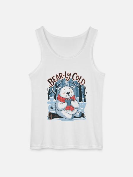Bear-ly Cold - Gildan Men’s Tank Top - white
