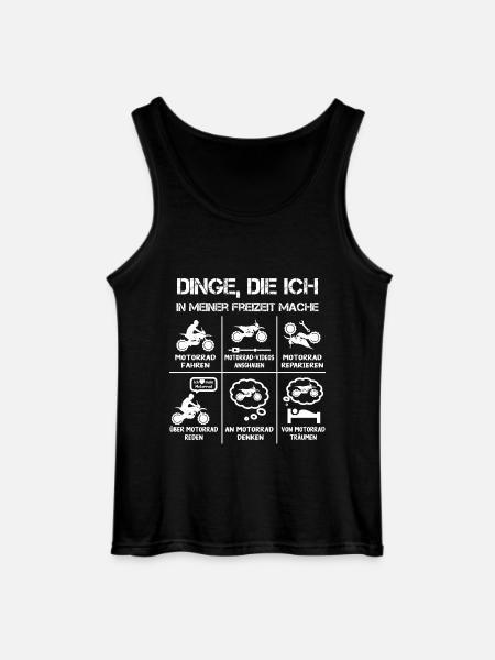 Freizeit - Motorradfahrer - Biker - Gildan Männer Tank Top - Schwarz