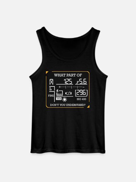 photographer - Gildan Men’s Tank Top - black