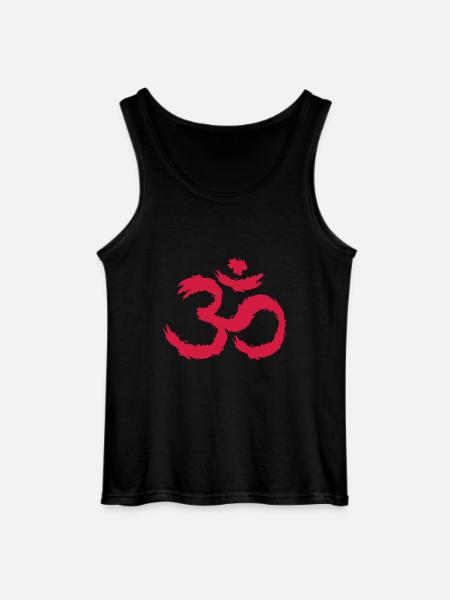Om symbool hindoeïsme - Gildan mannen tanktop - zwart