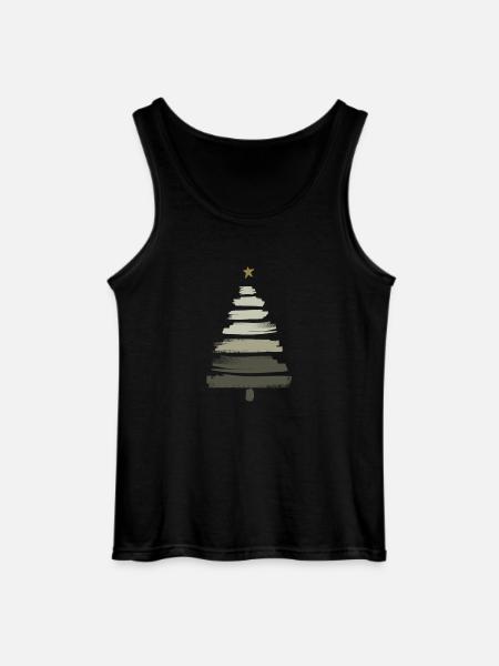 Christmas Tree - Gildan Men’s Tank Top - black
