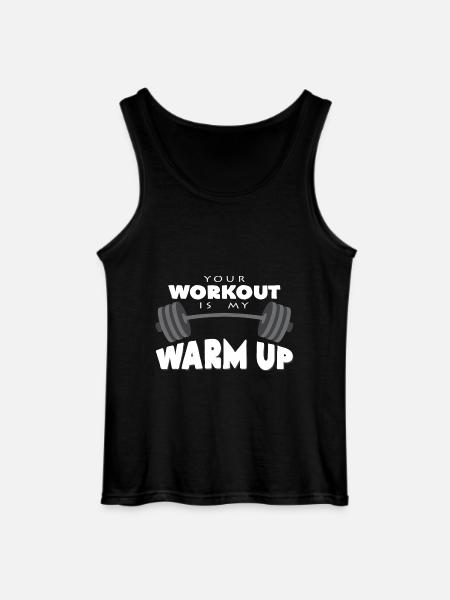 dumbbell - Gildan Men’s Tank Top - black