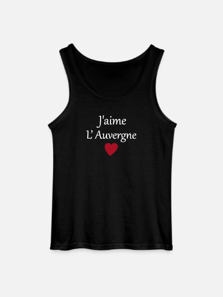 J'aime l'auvergne - Débardeur Gildan Homme - noir