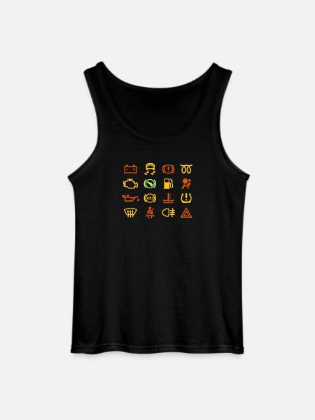 Car indicator lights - Gildan Men’s Tank Top - black