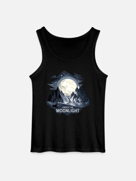 Under The Moonlight - Gildan Men’s Tank Top - black