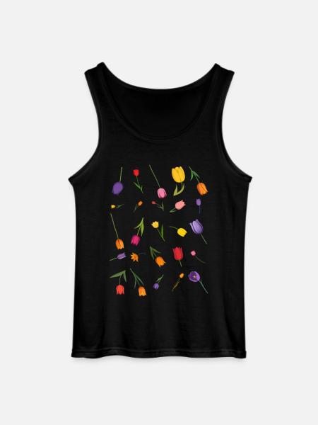 Fleur - Débardeur Gildan Homme - noir