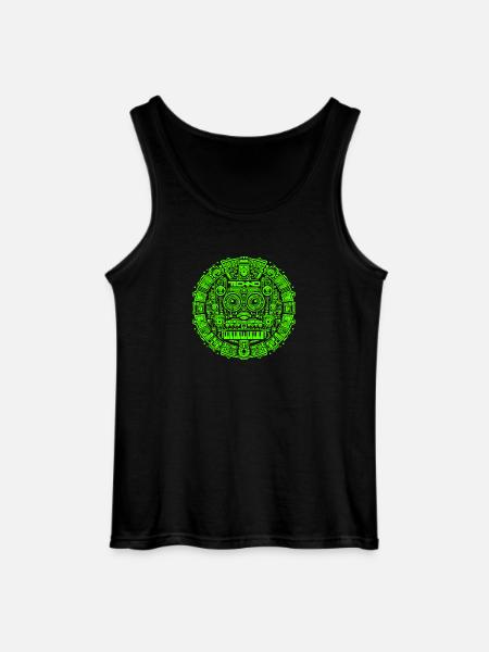 Techno Music Logo - Gildan Men’s Tank Top - black
