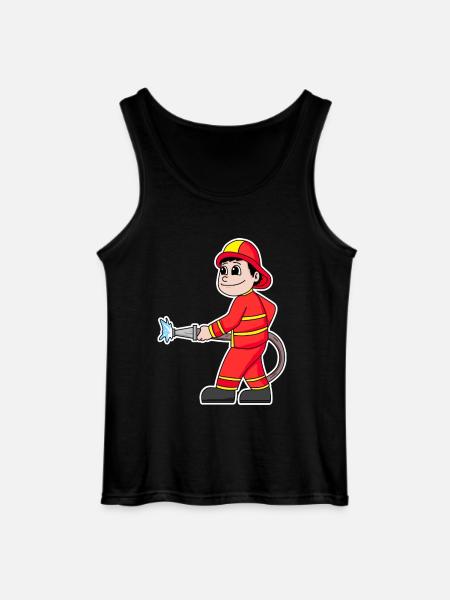 Firefighter - Gildan Men’s Tank Top - black