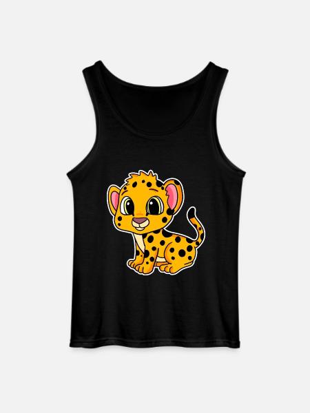 Bébé guépard - Débardeur Gildan Homme - noir