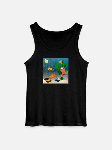 Marine life - Gildan Men’s Tank Top - black