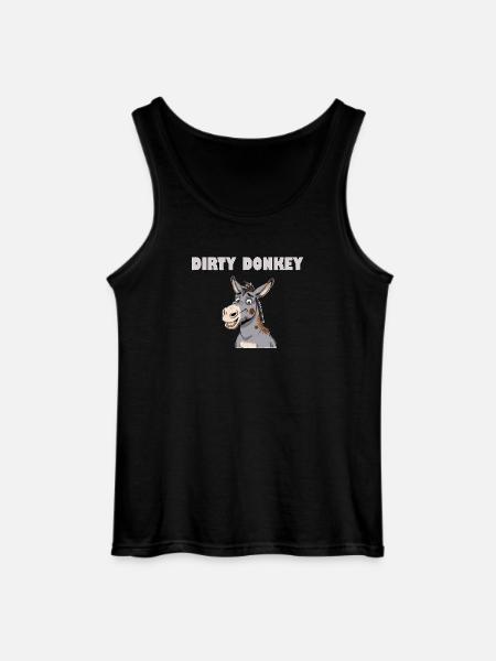 DIRTY DONKEY - Gildan Men’s Tank Top - black