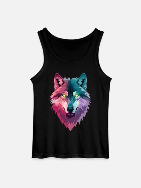Loup - Débardeur Gildan Homme - noir