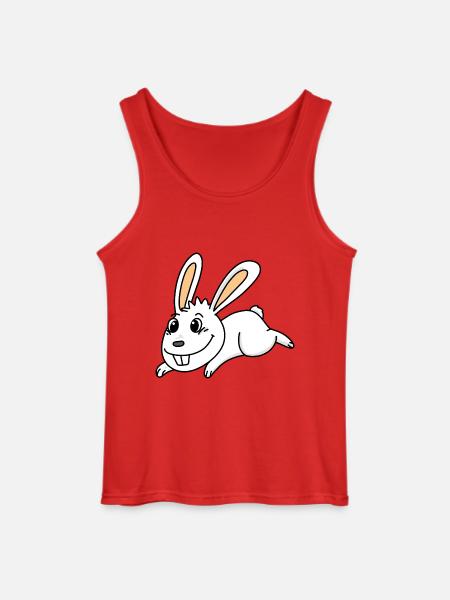Rabbit easter - Gildan Men’s Tank Top - red