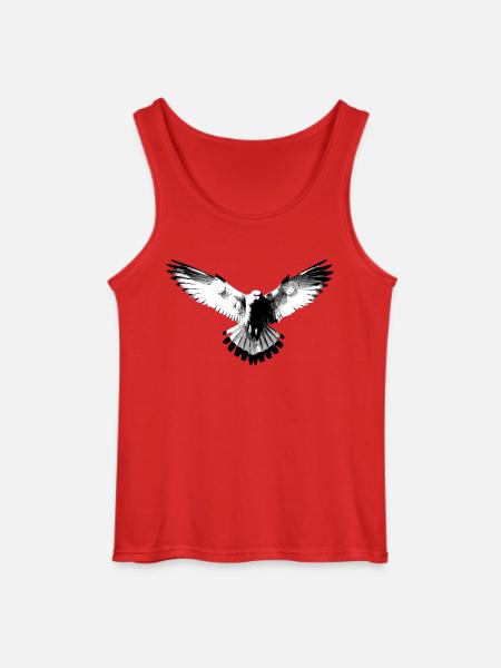 Falcon black and white - Gildan Men’s Tank Top - red