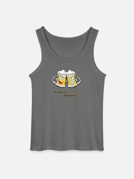 Beer mugs - Gildan Men’s Tank Top - charcoal grey