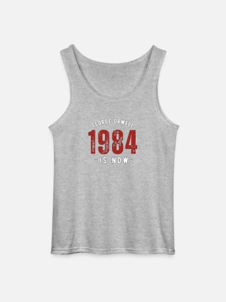 GEORGE ORWELL 1984 - Gildan Men’s Tank Top - sports grey