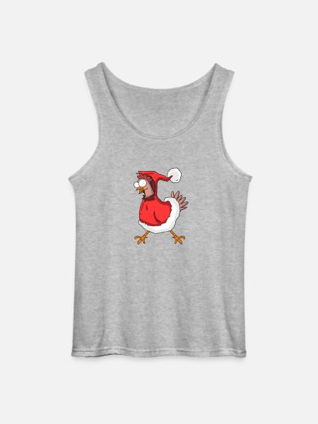 Poulet de Noël - Débardeur Gildan Homme - gris chiné