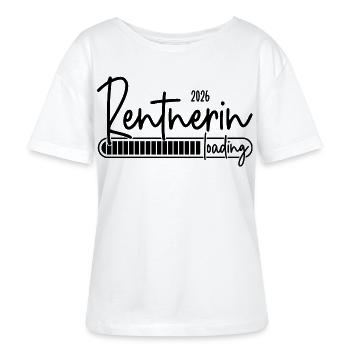 Rentnerin 2026 Loading - Stanley/Stella Relaxed Rundhals Frauen Bio-T-Shirt SERENA - Weiß - Vorne - Anna (173cm)