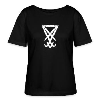 Das Siegel Satans - Stanley/Stella Relaxed Rundhals Frauen Bio-T-Shirt SERENA - Schwarz - Vorne - Anna (173cm)