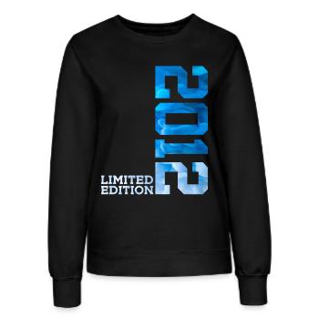 14. GEBURTSTAG LIMITED EDITION 2012 - Frauen Sweatshirt - Schwarz - Vorne - AI Model Female 172 light (172cm)