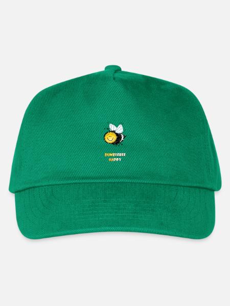 Hummel glückliche zufriedene Hummel - Kinder Basecap - Grün