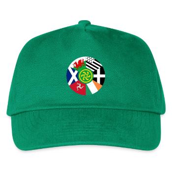 Celtic Nations Flags, Pan Celtic, Wales, Scotland - Kids’ Baseball Cap - green - Front
