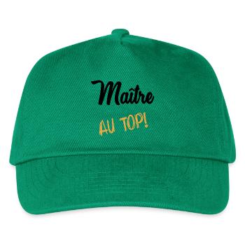 MASTER. MASTER. THANK YOU. THANK YOU MASTER - Kids’ Baseball Cap - green - Front