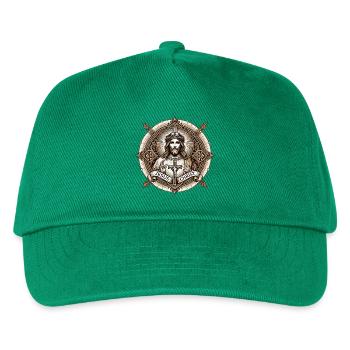 Jesus Christ Antiq Logo - Kids’ Baseball Cap - green - Front