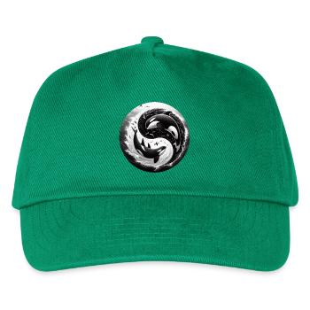 Yin and Yang Orca - Kids’ Baseball Cap - green - Front