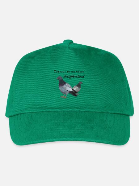 You came to the wrong Neighborhood - Tauben Gang - Kinder Basecap - Grün