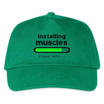 Installing muscles - Kids’ Baseball Cap - green - Front
