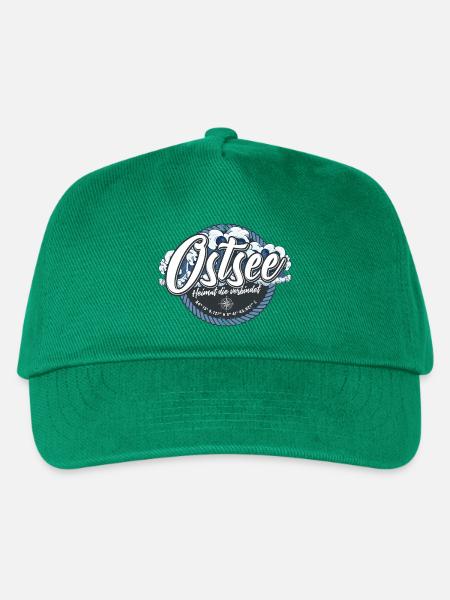 Ostsee Shirt bedruckt in top Markenqualität - Kinder Basecap - Grün