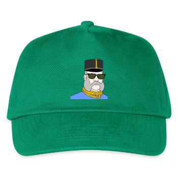 Kaiser Franz Joseph mit Sonnenbrille – K&K - Kinder Basecap - Grün - Vorne