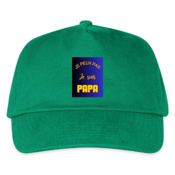 ICH KANN NICHT, ICH BIN EIN VATER - Kinder Basecap - Grün - Vorne