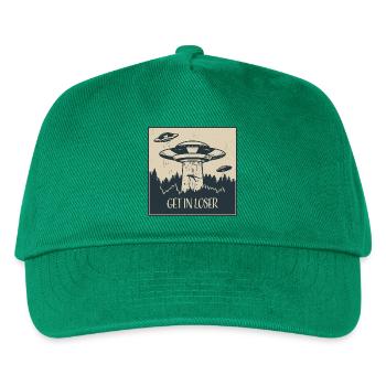 Außerirdischer Ufo Lustig Weltraum Geschenk - Kinder Basecap - Grün - Vorne