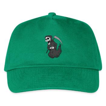 Grim Reaper laughs funny - Kids’ Baseball Cap - green - Front