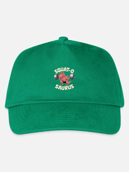 Squat-O Saurus - Kinder Basecap - Grün