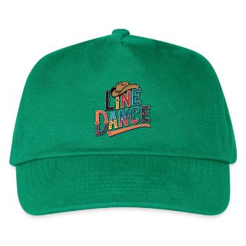Line Dance mein Hobby - meine Passion - mein Ding - Kinder Basecap - Grün - Vorne