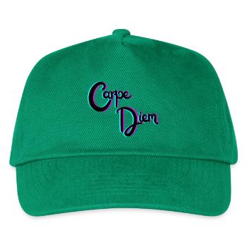 Nutze den Tag - Kinder Basecap - Grün - Vorne
