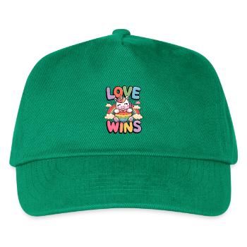 Love Wins - Kids’ Baseball Cap - green - Front