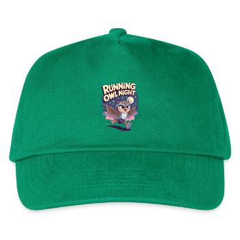 Running Owl Night - Kids’ Baseball Cap - green - Front