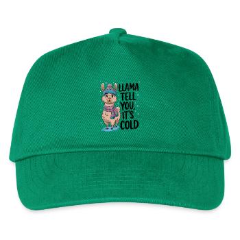 Llama Tell You It's Cold - Kids’ Baseball Cap - green - Front