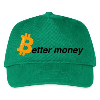 Better money - Kinder Basecap - Grün - Vorne