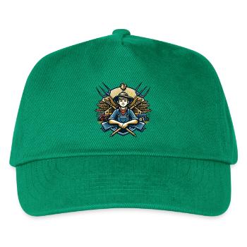 Boy from the village logo - Kids’ Baseball Cap - green - Front