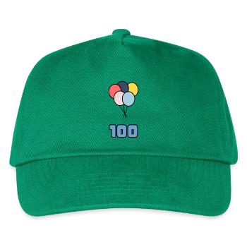 100. 100 JAHRE. 100-JÄHRIGES JUBILÄUM. 100. GEBURTSTAG - Kinder Basecap - Grün - Vorne