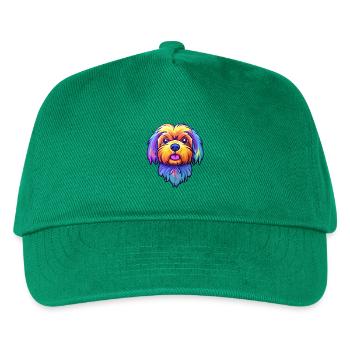 Tibetan Kyi Apso Hunderasse Cartoon Kawaii Illustra - Kinder Basecap - Grün - Vorne
