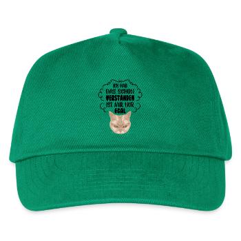 Ich hab das schon verstanden - Grimmige Katze - Kinder Basecap - Grün - Vorne