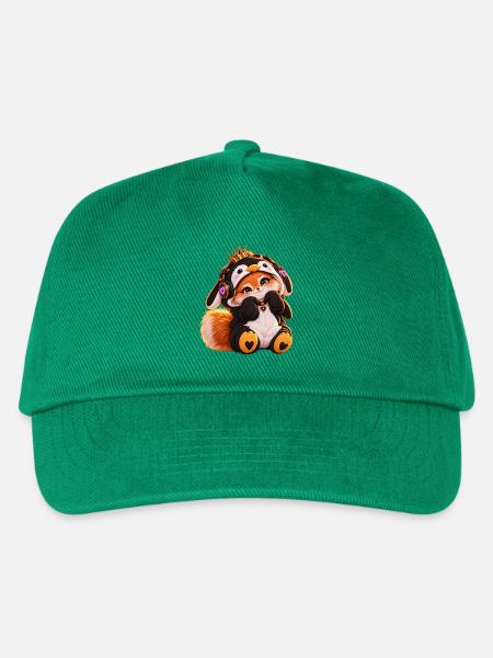 Königlicher KuschelFuchs - Kinder Basecap - Grün