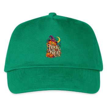 Halloween - Trick or Treat - Kinder Basecap - Grün - Vorne