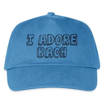 Johann Sebastian Bach T-Shirt funny saying - Kids’ Baseball Cap - peacock-blue - Front